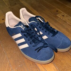 Adidas Navy and Pink Gazelles